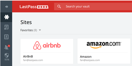 LastPass Dashboard