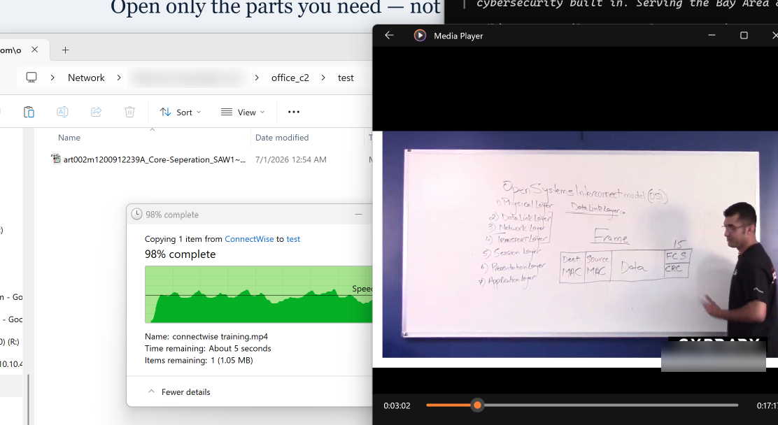 Scrubbing to any point in a multi-hour video streaming from the file server